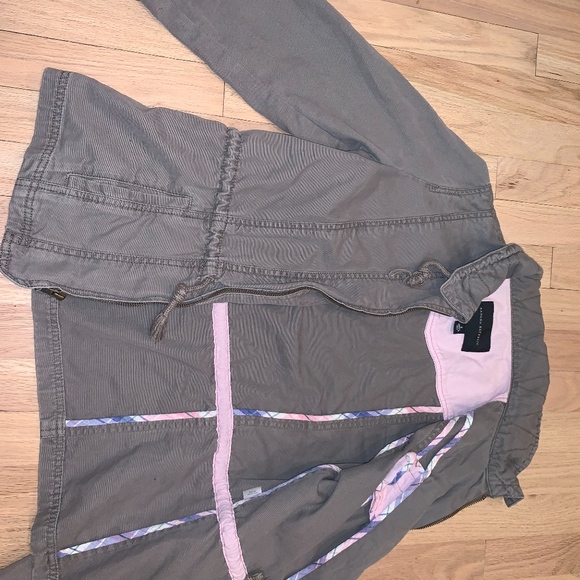 Banana Republic Light Gray/Khaki Field Jacket - Picture 4 of 5